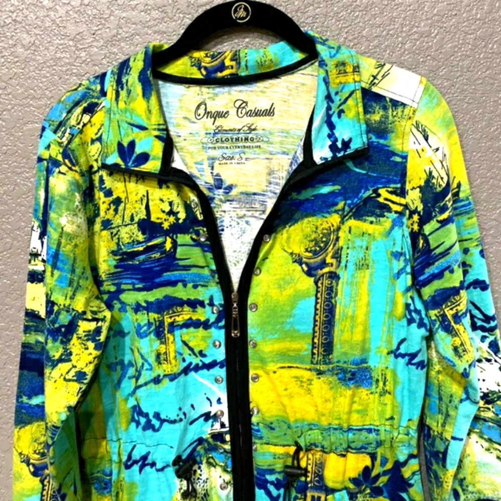 Onque Casuals women’s jacket zip front size Small - Picture 8 of 10